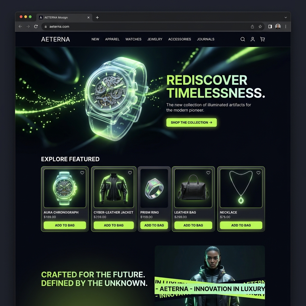 Premium Özel Mimarimiz - Neon Vitrin